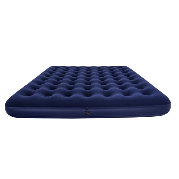 Pripučiamas čiužinys 203x183x22 cm su stūmokliniu siurbliu Bestway 67004
