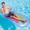 Čiužinys, saulės vonių ir plaukimo kėdė 2 viename „King Cool“ 160 x 85 cm INTEX 58802 mėlyna