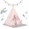 NK-406 Nukido tipi palapinė vaikams - šviesiai rožinė