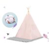 NK-406 Nukido tipi palapinė vaikams - šviesiai rožinė