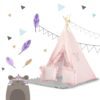 NK-406 Nukido tipi palapinė vaikams - šviesiai rožinė