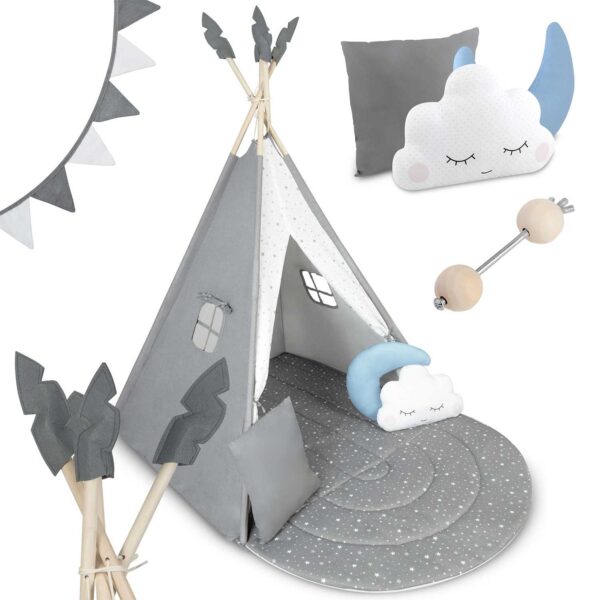 NK-406 Nukido tipi palapinė vaikams - pilka