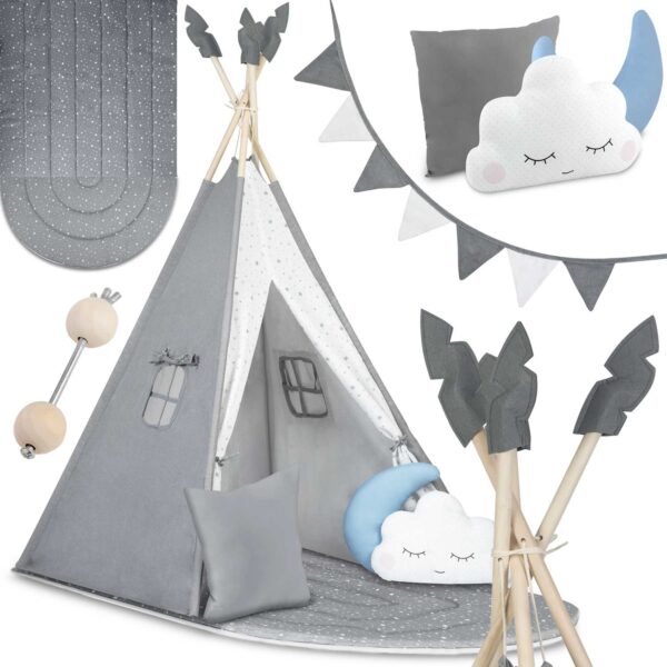 NK-406 Nukido tipi palapinė vaikams - pilka