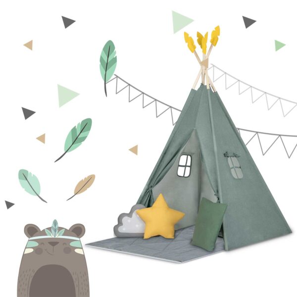 NK-406 Nukido tipi palapinė vaikams - žalia