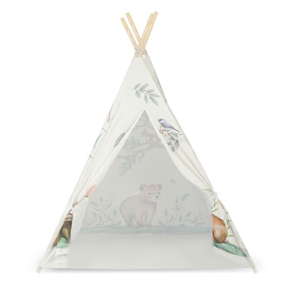 Nukido tipi palapinė vaikams - smėlio spalvos