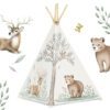 Nukido tipi palapinė vaikams - smėlio spalvos