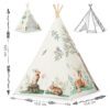 Nukido tipi palapinė vaikams - smėlio spalvos