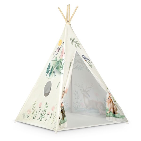 Nukido tipi palapinė vaikams - smėlio spalvos