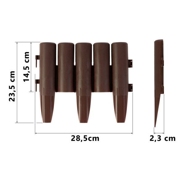 Plono sodo apvadas 220 cm PL-961 rudas