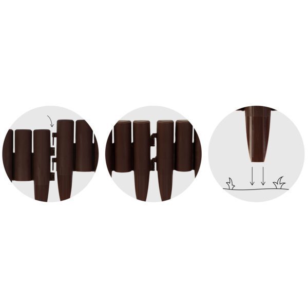 Plono sodo apvadas 220 cm PL-961 rudas
