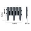 „Plonos“ sodo apvadas 220 cm PL-961 pilkas