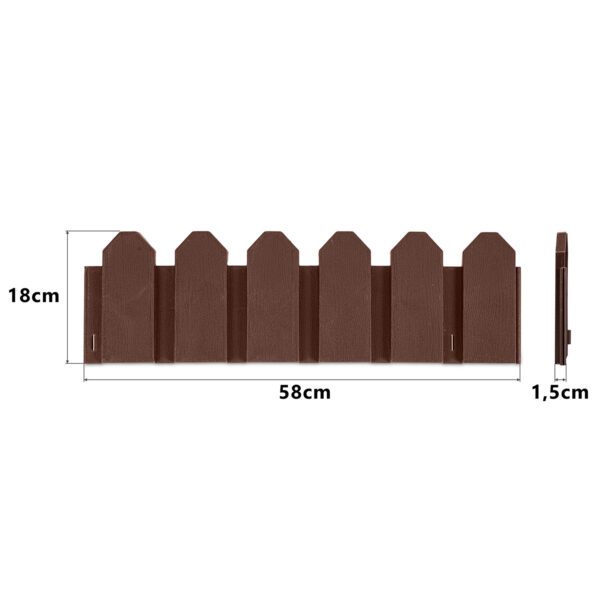 Plono sodo apvadas 240 cm PL-960 rudas