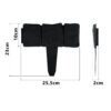 Plono sodo apvadas 250 cm PL-962 antracito spalvos
