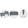 Plonos sodo apvadas 250 cm PL-962 pilkas