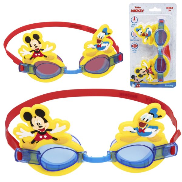 Vaikiški plaukimo akiniai „Mickey Bestway 9102S“