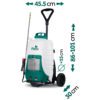 „Plonos PL-601“ akumuliatorinis purkštuvas su vežimėliu