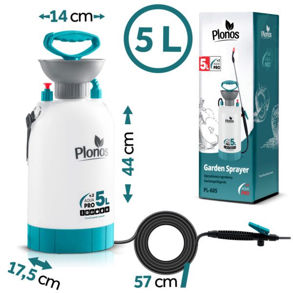 5 l „Plonos PL-605“ rankinis slėginis purkštuvas