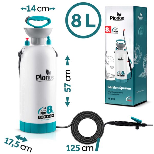 Rankinis slėginis purkštuvas 8 l Plonos PL-606