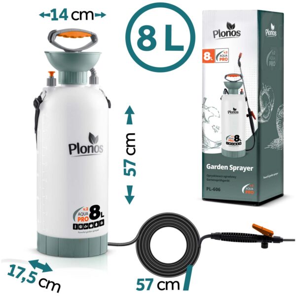 Rankinis slėginis purkštuvas 8 l Plonos PL-606