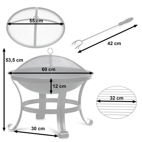 Sodo laužavietė 60 cm Berdsen BD-880