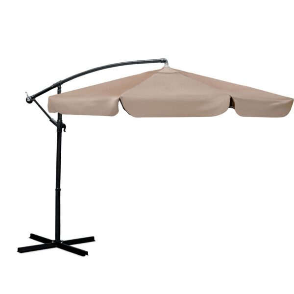 Sulankstomas sodo skėtis, 6 dalių, 350 cm, su uždanga, „Plonos PL-880“