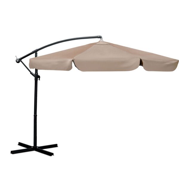 Sulankstomas sodo skėtis, 8 segmentų, 350 cm, su uždanga, „Plonos PL-881“