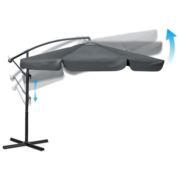 Parasol-ogrodowy-skladany-8-segmentowy-350-cm-z-pokrowcem-Plonos-PL-881-Ogrod-gt-Parasole-ogrodowe-4 Sulankstomas sodo skėtis, 8 segmentų, 350 cm, su uždanga, „Plonos PL-881“