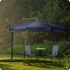 Sulankstomas sodo skėtis, 8 segmentų, 350 cm, su uždanga, „Plonos PL-881“