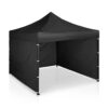 Sodo paviljonas su 3 sienomis, 3 x 3 m, juodas, Plonos