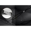 Sodo paviljonas su 3 sienomis, 3 x 3 m, juodas, Plonos
