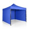 Sodo paviljonas su 3 sienomis, 3 x 3 m, mėlynas, Plonos