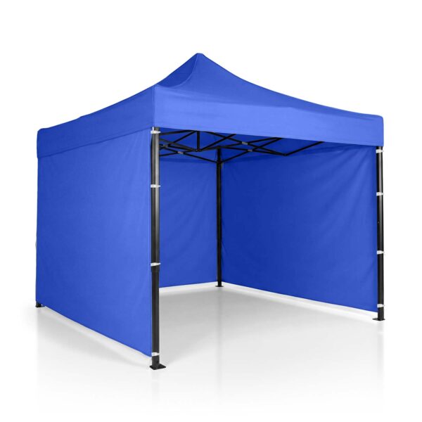 Sodo paviljonas su 3 sienomis, 3 x 3 m, mėlynas, Plonos