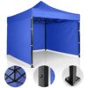 Sodo paviljonas su 3 sienomis, 3 x 3 m, mėlynas, Plonos