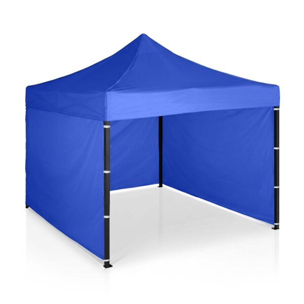 Sodo paviljonas su 3 sienomis, 3 x 3 m, mėlynas, Plonos