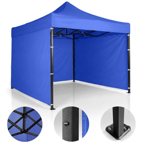 Pawilon ogrodowy 3 scianki 3 x 3m niebieski Plonos Sodo paviljonas su 3 sienomis, 3 x 3 m, mėlynas, Plonos