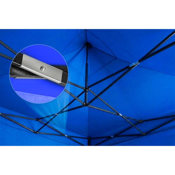 Sodo paviljonas su 3 sienomis, 3 x 3 m, mėlynas, Plonos