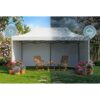 Sodo paviljonas su 3 sienomis, 3 x 6 m, baltas, Plonos