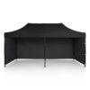 Sodo paviljonas su 3 sienomis, 3 x 6 m, juodas, Plonos