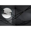 Sodo paviljonas su 3 sienomis, 3 x 6 m, juodas, Plonos
