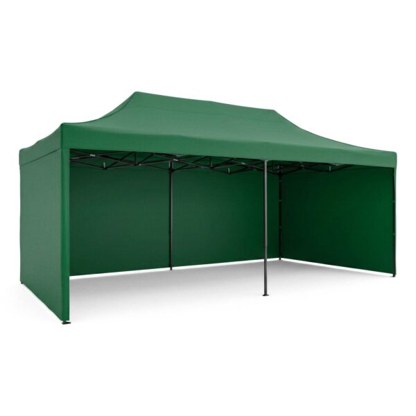Sodo paviljonas su 3 sienomis, 3 x 6 m, žalias, Plonos