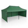 Sodo paviljonas su 3 sienomis, 3 x 6 m, žalias, Plonos
