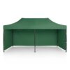 Sodo paviljonas su 3 sienomis, 3 x 6 m, žalias, Plonos