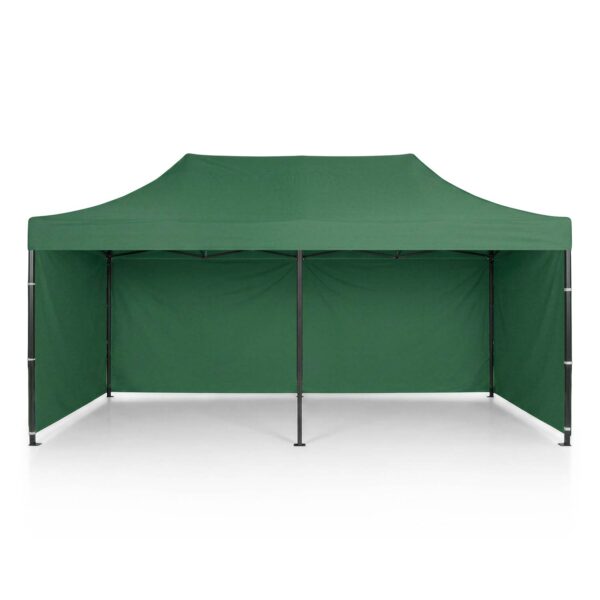 Sodo paviljonas su 3 sienomis, 3 x 6 m, žalias, Plonos