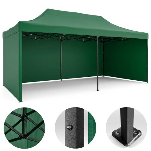 Pawilon ogrodowy 3 scianki 3 x 6m zielony Plonos Sodo paviljonas su 3 sienomis, 3 x 6 m, žalias, Plonos