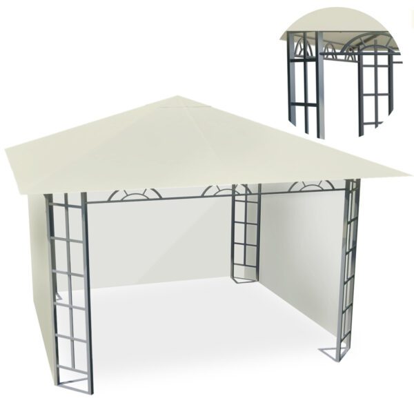 Sodo paviljonas 3x3m 4934 smėlio spalvos