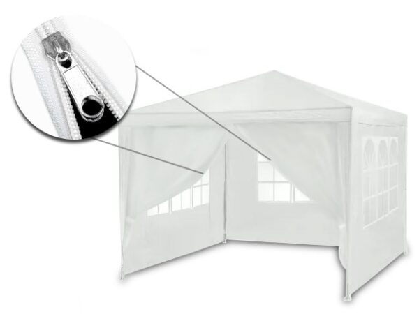 Baltas sodo paviljonas 3x3m 4936
