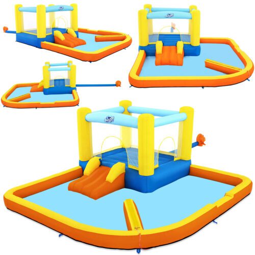 Pripučiama žaidimų aikštelė „Beach Bounce“, 365 × 340 × 152 cm, „Bestway 53381“.