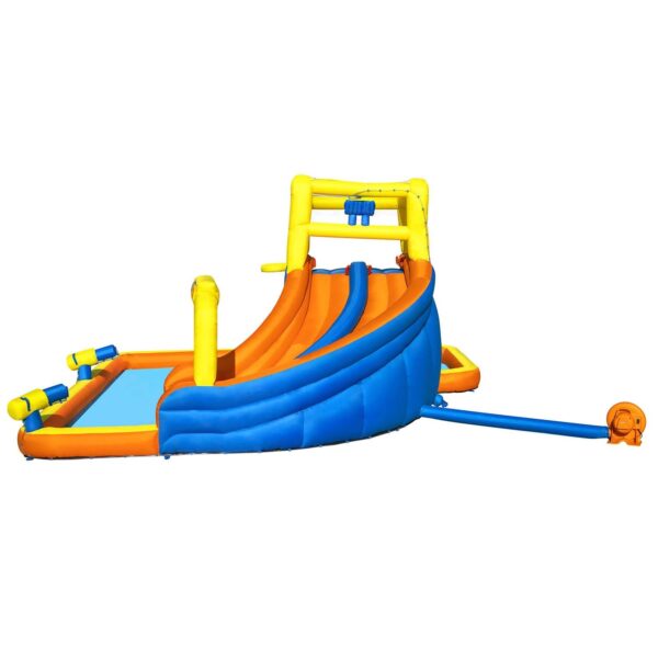 Pripučiama žaidimų aikštelė „Mega Park“, 551 x 502 x 265 cm, „Bestway 53377“.