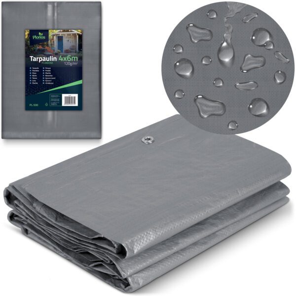 Brezentas 400 x 600 cm 120 g/m2 Plonos PL-500