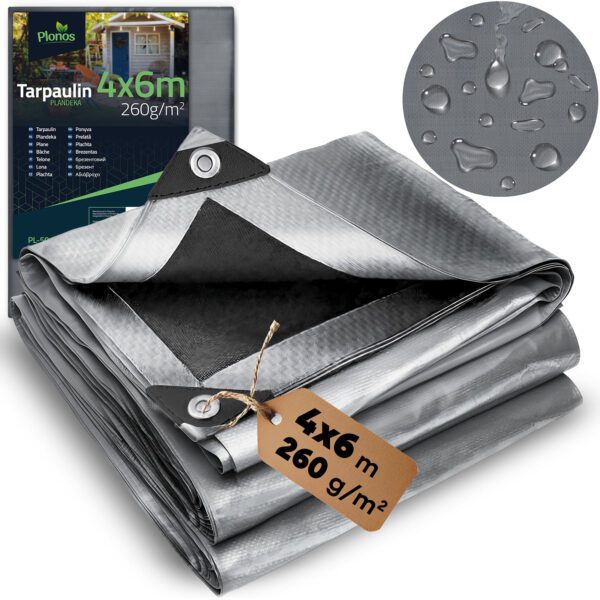 Brezentas 600 x 400 cm 260 g/m2 Plonos PL-501